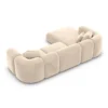 Samtstoff L-Form Sofa Belio