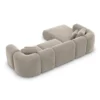 Samtstoff L-Form Sofa Belio