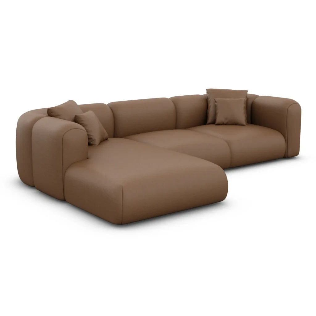 Echtleder L-Form Sofa Belio