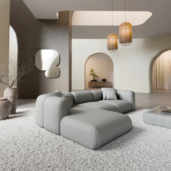 Kunstleder L-Form Sofa Belio