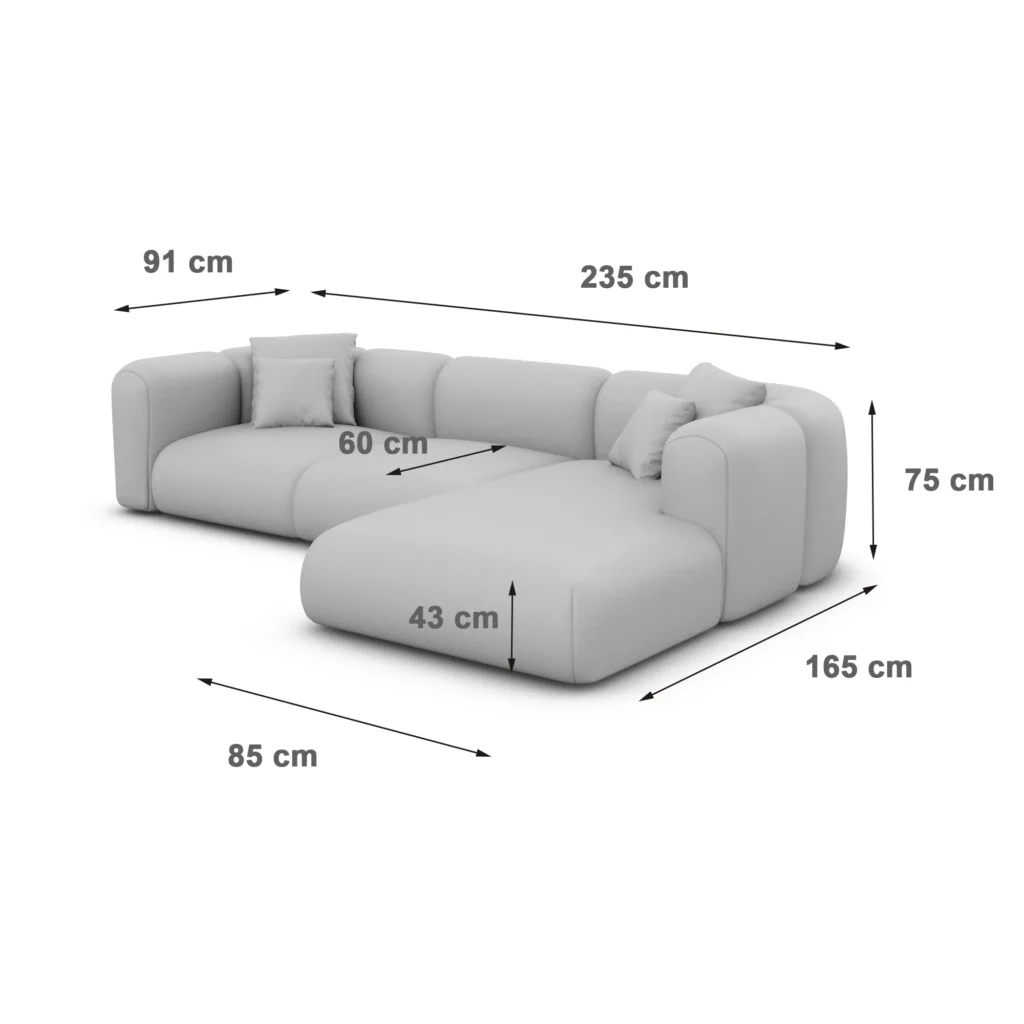 Echtleder L-Form Sofa Belio