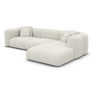 Bouclé L-Form Sofa Belio