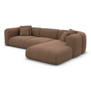 Strukturstoff L-Form Sofa Belio