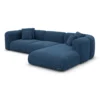 Strukturstoff L-Form Sofa Belio