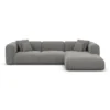 Strukturstoff L-Form Sofa Belio