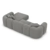 Strukturstoff L-Form Sofa Belio