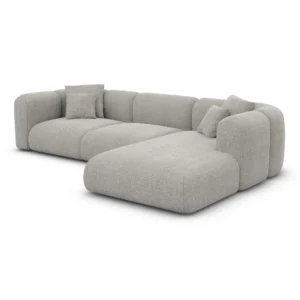 Strukturstoff L-Form Sofa Belio