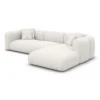 Strukturstoff L-Form Sofa Belio