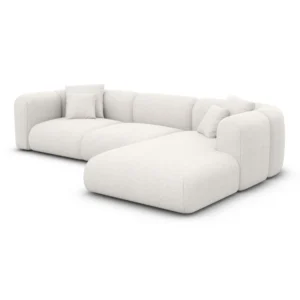 Strukturstoff L-Form Sofa Belio