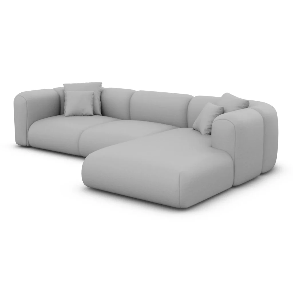 Echtleder L-Form Sofa Belio