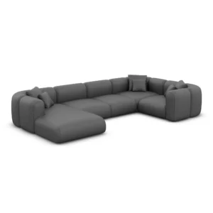 Echtleder U-Form XL Wohnlandschaft Belio