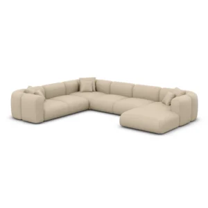 Echtleder U-Form XXL Wohnlandschaft Belio