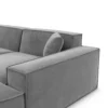 Samtstoff L-Form Sofa Brevia
