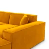 Samtstoff L-Form Sofa Brevia