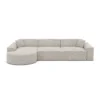 Bouclé L-Form Sofa Brevia