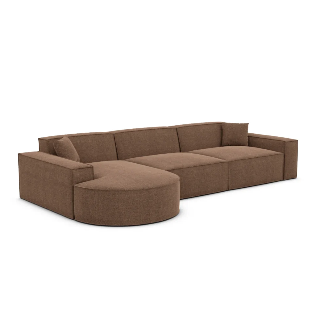 Strukturstoff L-Form Sofa Brevia