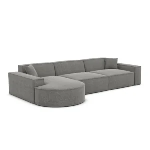 Strukturstoff L-Form Sofa Brevia