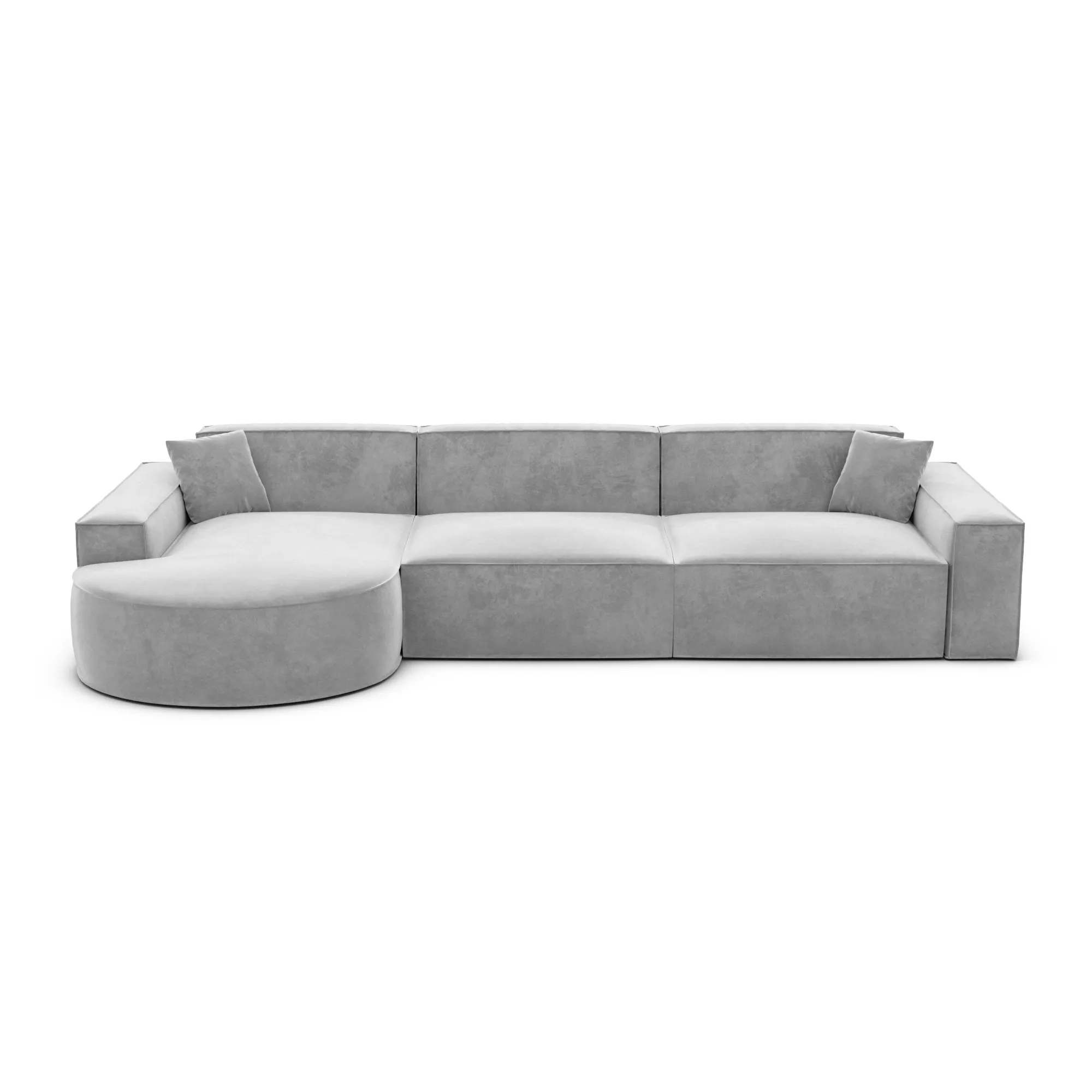 Samtstoff L-Form Sofa Brevia