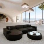 Echtleder L-Form Sofa Brevia
