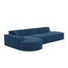 Strukturstoff L-Form Lounge Sofa Brevia