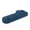 Strukturstoff L-Form Lounge Sofa Brevia
