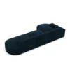 Samtstoff L-Form Lounge Sofa Brevia