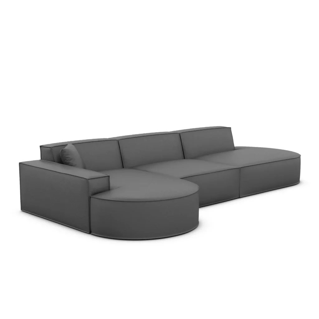 Echtleder L-Form Lounge Sofa Brevia
