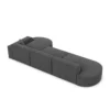 Strukturstoff L-Form Lounge Sofa Brevia
