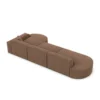 Strukturstoff L-Form Lounge Sofa Brevia