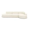 Strukturstoff L-Form Lounge Sofa Brevia