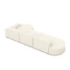 Strukturstoff L-Form Lounge Sofa Brevia