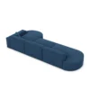 Strukturstoff L-Form Lounge Sofa Brevia