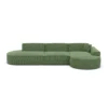 Strukturstoff L-Form Lounge Sofa Brevia