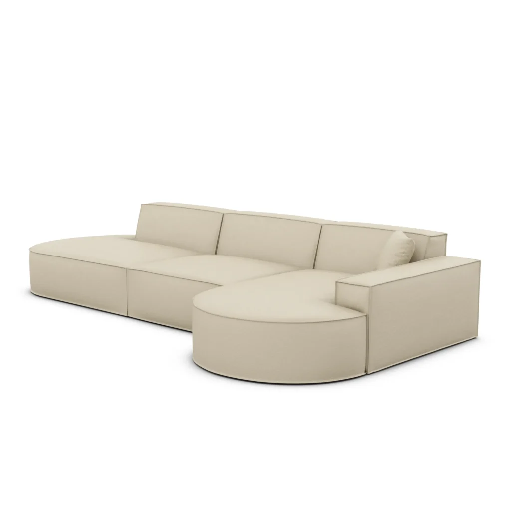 Echtleder L-Form Lounge Sofa Brevia