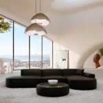 Echtleder L-Form Lounge Sofa Brevia