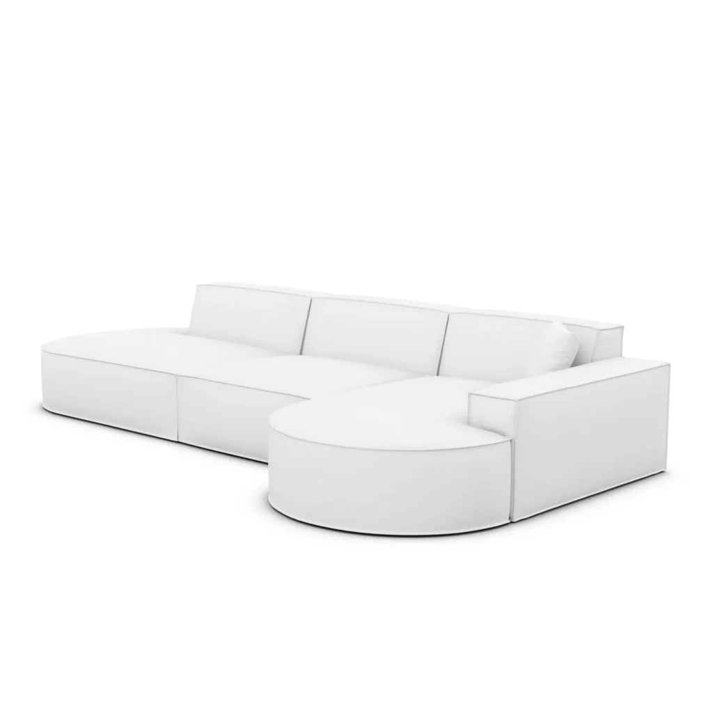 Echtleder L-Form Lounge Sofa Brevia