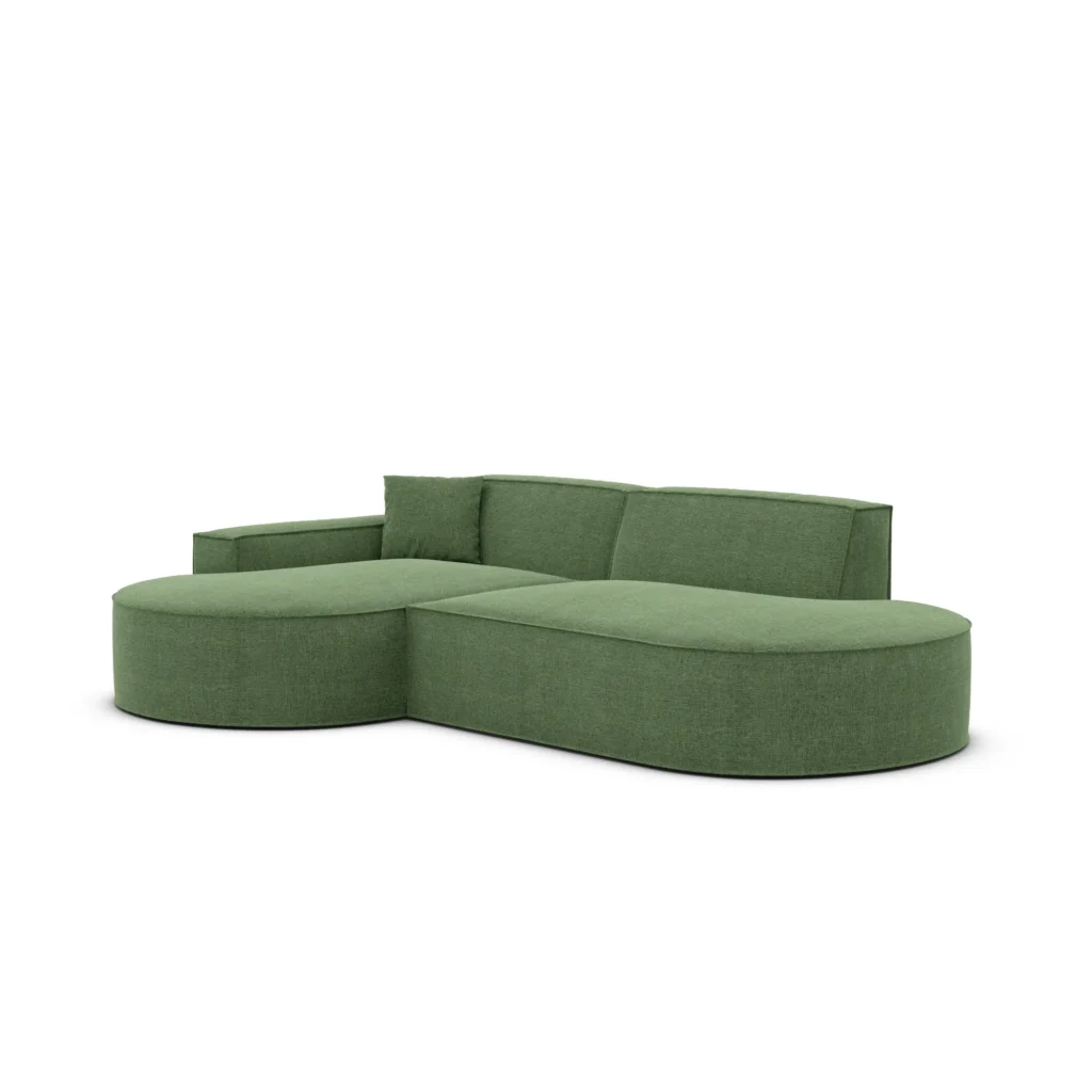 Strukturstoff L-Form Lounge Studio Sofa Brevia