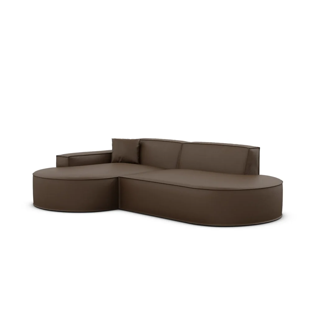 Echtleder L-Form Lounge Studio Sofa Brevia