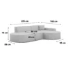 Echtleder L-Form Lounge Studio Sofa Brevia