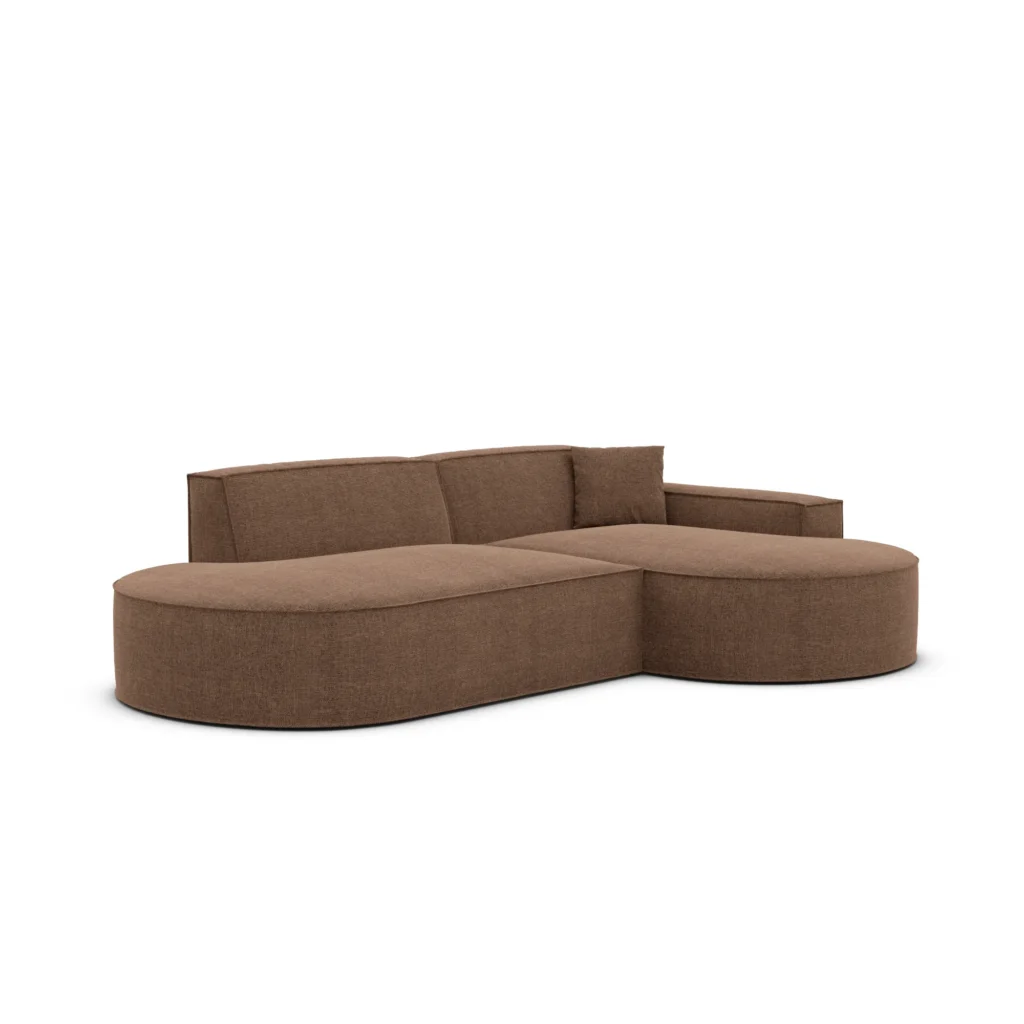 Strukturstoff L-Form Lounge Studio Sofa Brevia