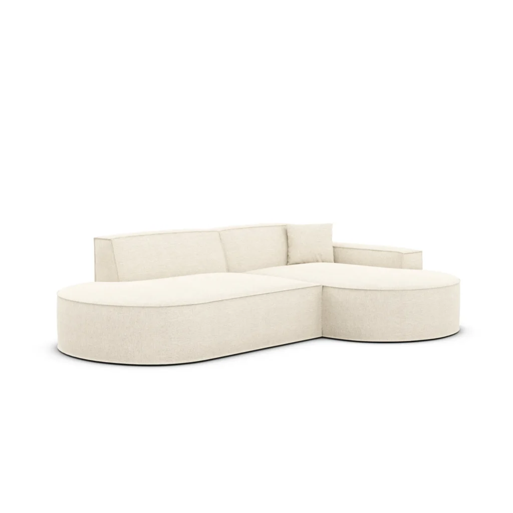 Strukturstoff L-Form Lounge Studio Sofa Brevia