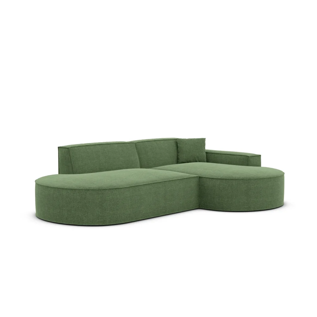 Strukturstoff L-Form Lounge Studio Sofa Brevia