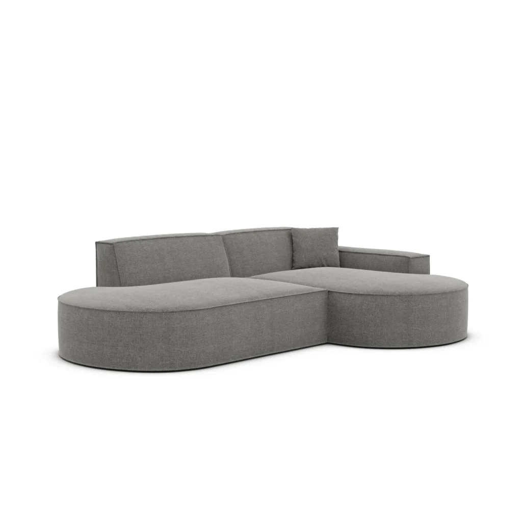 Strukturstoff L-Form Lounge Studio Sofa Brevia