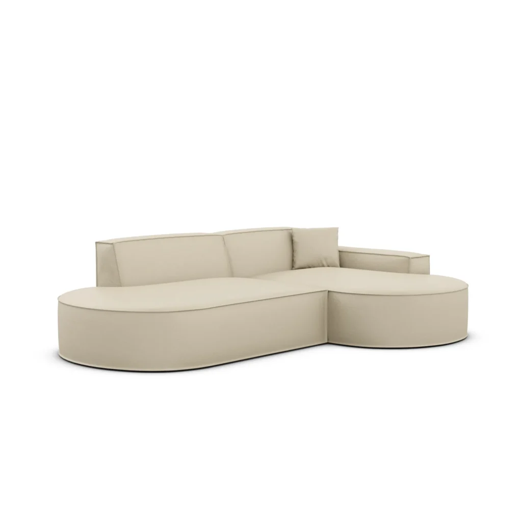 Echtleder L-Form Lounge Studio Sofa Brevia
