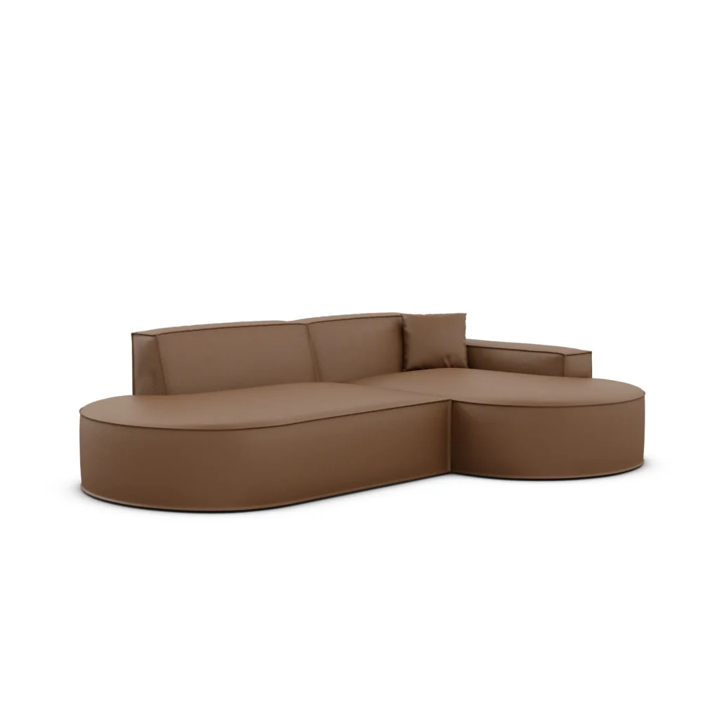 Echtleder L-Form Lounge Studio Sofa Brevia