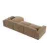 Samtstoff L-Form Sofa Brevia