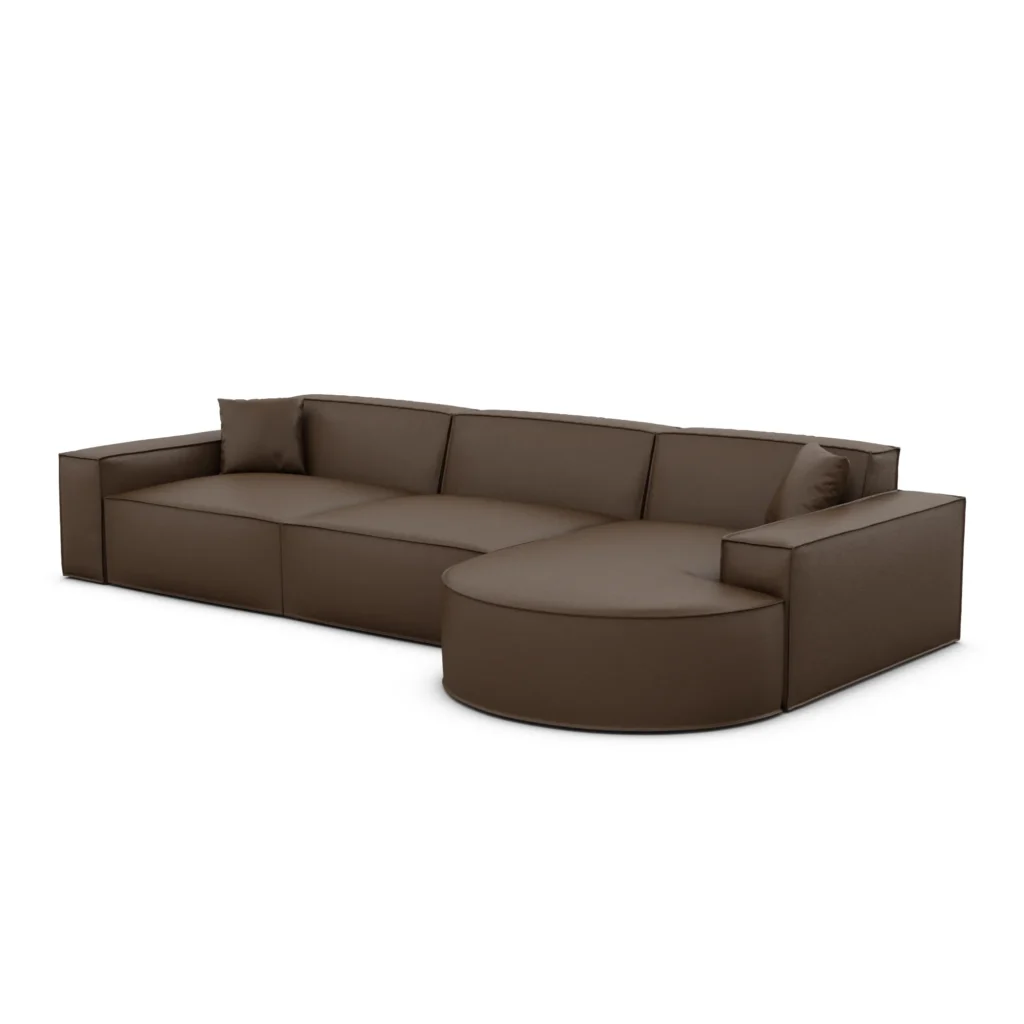 Echtleder L-Form Sofa Brevia