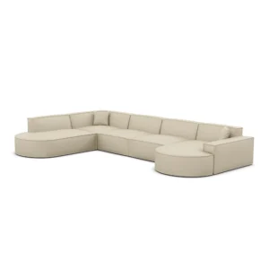 Echtleder U-Form XL Lounge Wohnlandschaft Brevia