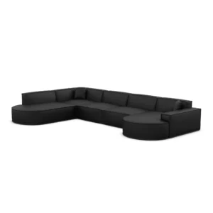 Kunstleder U-Form XL Lounge Wohnlandschaft Brevia