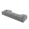 Samtstoff U-Form XL Panorama Sofa Brevia